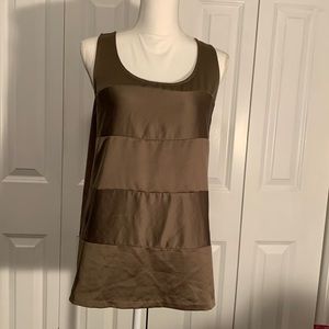 Ann Taylor tank top. Taupe/brown size L